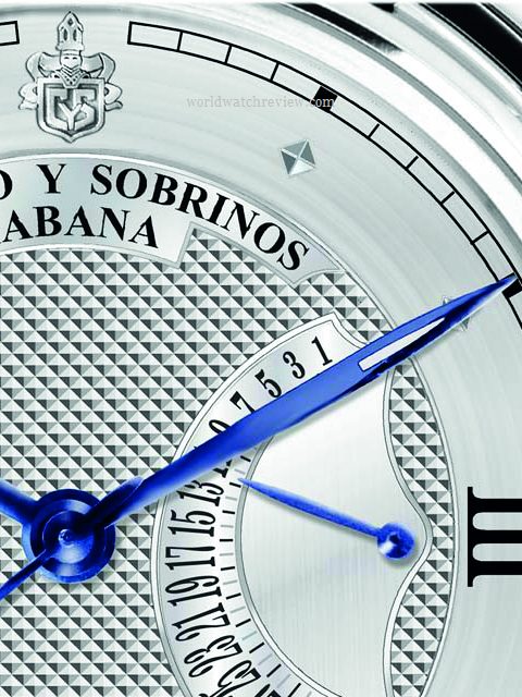 Cuervo Y Sobrinos Historiador Retrogrado (3194.1A, dial, detail)