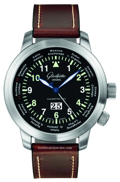 Glashutte Original Senator Navigator WorldView (Ref. 39-47-07-07-04) front view