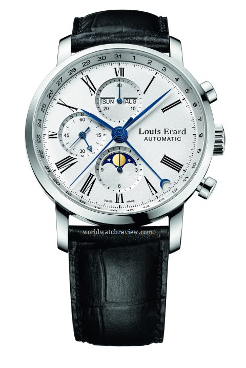 Louis Erard Excellence Moon Phase 24 Hour (front view)
