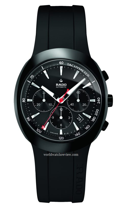 Rado D-Star Basel Special 2011 in ceramic (front view)