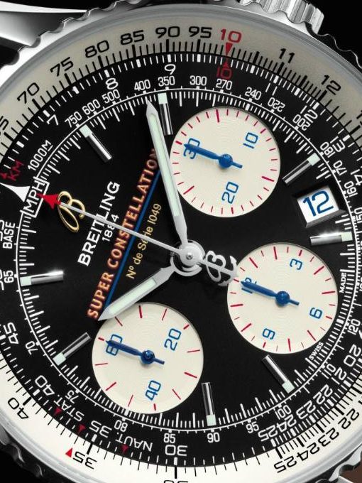 Breitling Navitimer Super Constellation limited edition automatic (dial, detail)