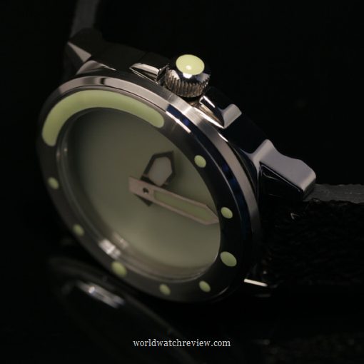 Angular Momentum Cushion Diver automatic diving watch