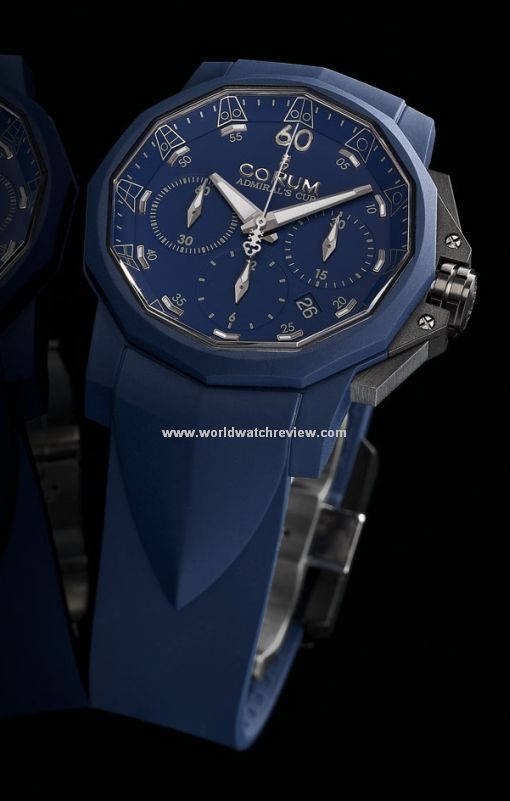 Corum Admiral's Cup Challenger 44 Chrono Rubber (blue)