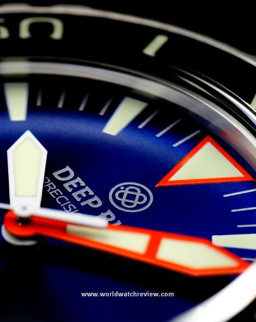 Deep Blue Depthmaster 3000 (blue dial, detail)