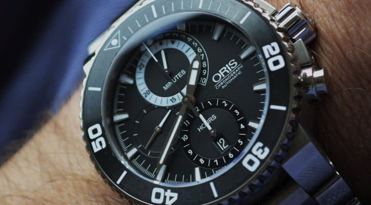 Oris Carlos Coste Limited Edition Cenote Series Diver (Ref. 674 7655 7184-Set) automatic diving watch
