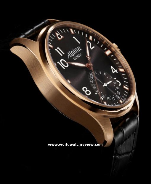 Alpina Startimer Pilot Manufacture Aviation in Rose Gold