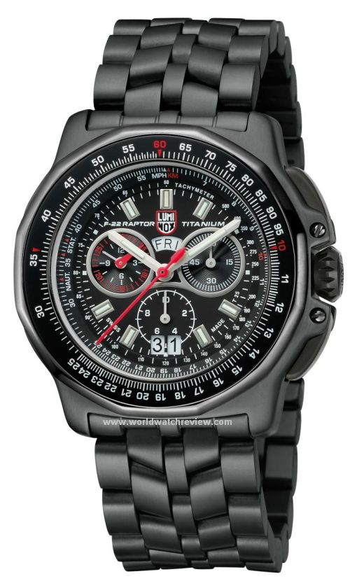 Luminox F-22 Raptor 9270 Quartz Chronograph with titanium bracelet