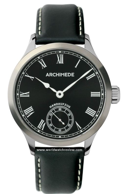 Archimede Deck Watch R Ref. UA7952 (hand-wound, front view, black dial)