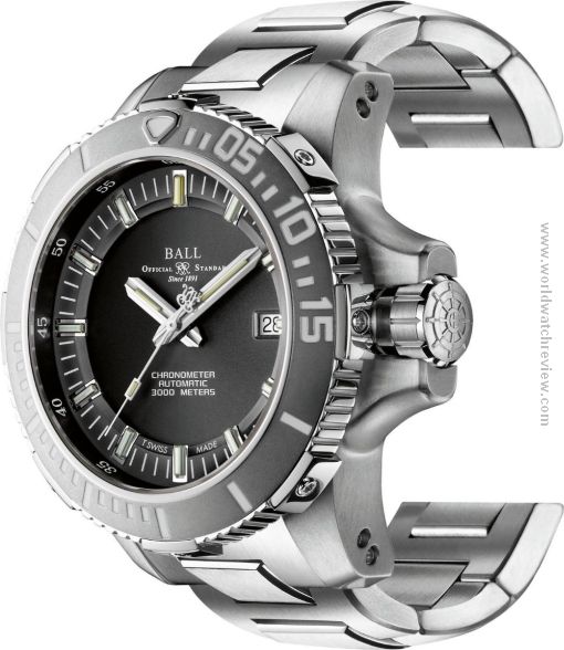 Ball Engineer Hydrocarbon DeepQuest 3000M automatic diving watch in titanium