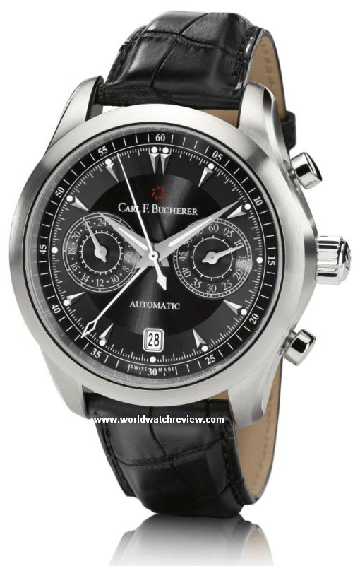 Carl F. Bucherer Manero CentralChrono (black dial, front view)