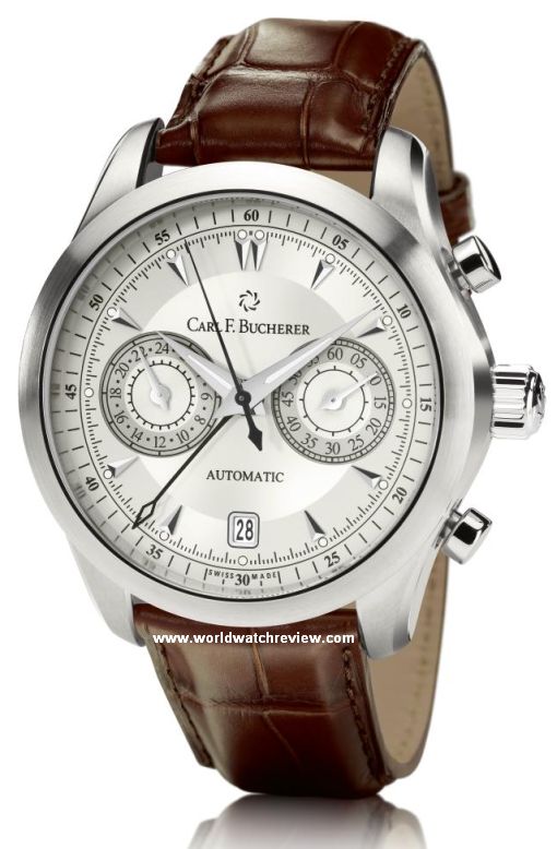 Carl F. Bucherer Manero CentralChrono (silver dial, front view)