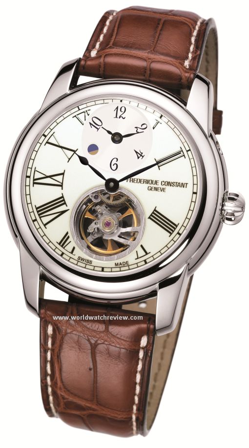 Frederique Constant Heart Beat Manufacture GMT Automatic watch (front view)