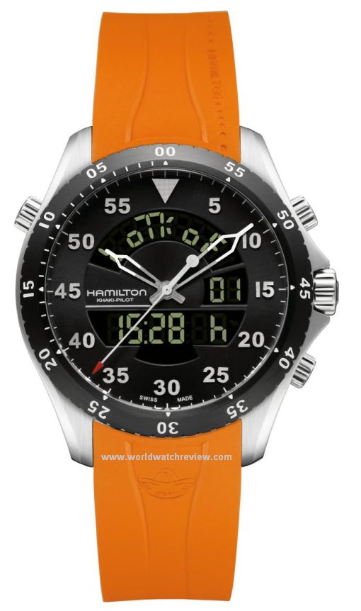 Hamilton Khaki Flight Timer (front view)