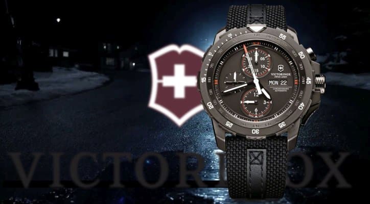 Victorinox Swiss Army Alpnach Black Ice Chronograph automatic watch (ref. 14733)