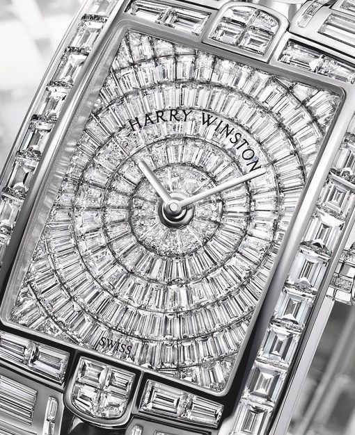 Harry Winston Avenue C Large diamonds-set dial, detail
