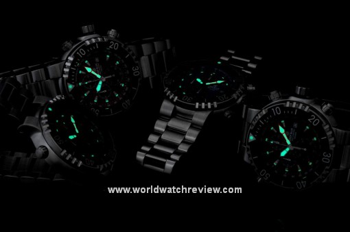 Deep Blue Sea Chrono 1K (dials glowing in the dark)