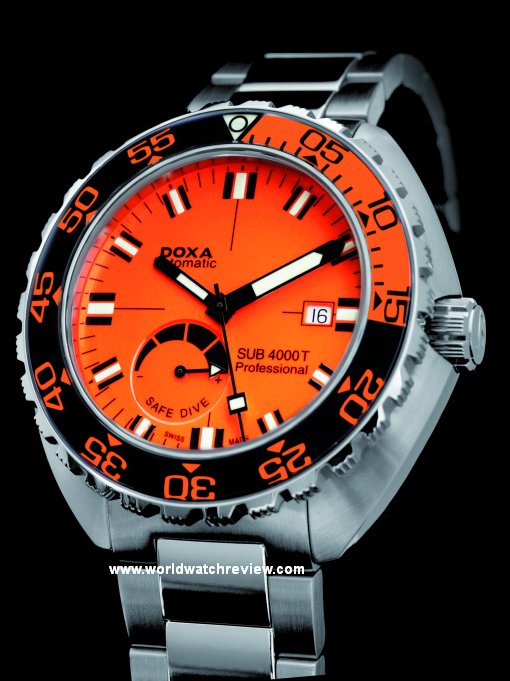 Doxa SUB 4000T Professional with a sapphire bezel