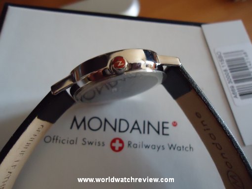 Mondaine Classic Big Date side view