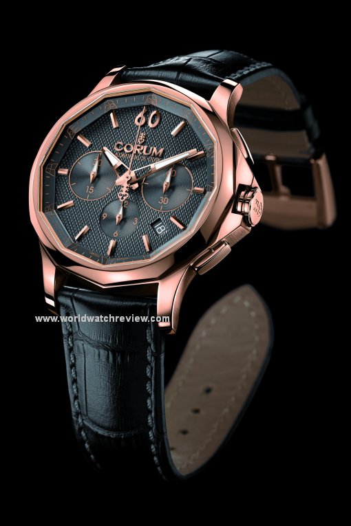Corum Admiral's Cup Legend 42 Chrono in red gold