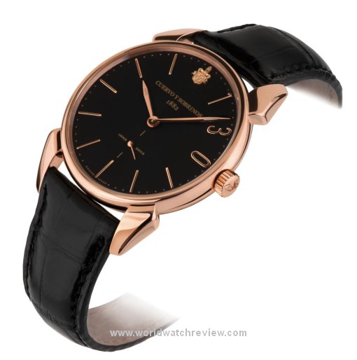 Cuervo y Sobrinos Historiador Pequenos Segundos 130° Aniversario hand-wound watch in rose gold