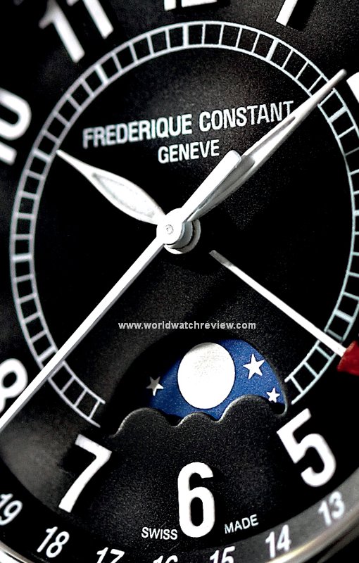 Frederique Constant Moon Timer (dial, detail)