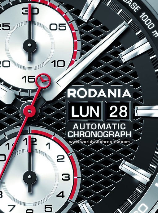 Rodania XSEBA Black Edition (dial, detail)