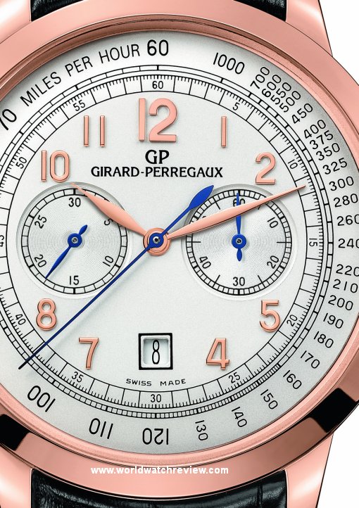 Girard-Perregaux 1966 Chronograph (Ref. 49542-52-151-BK6A, opaline silver dial fragment)