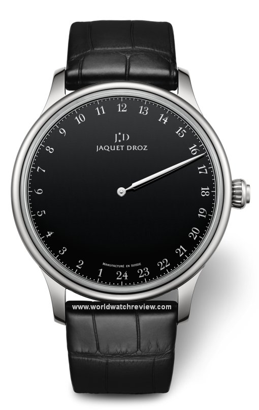 Jaquet Droz Grande Heure Onyx (front view)