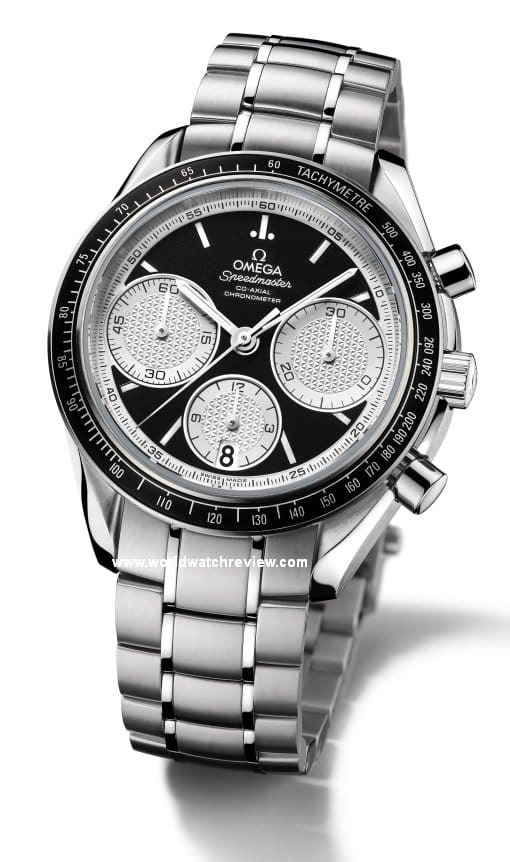 Omega Speedmaster Racing Chronograph Automatic wrist watch on a steel bracelet