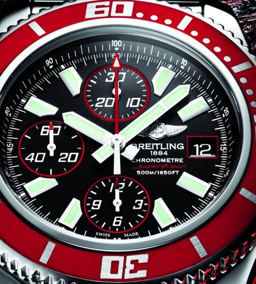 Breitling SuperOcean Chronograph II (black and red dial)