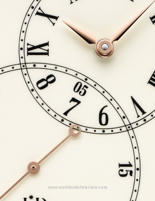 Jaquet Droz Grande Seconde Off-Centered (Grand Feu enamel dial, detail)