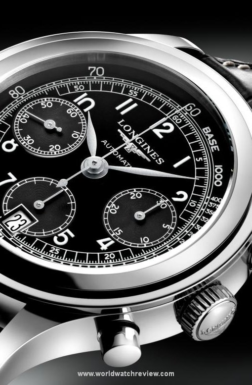 Longines Heritage 1942 180th Anniversary Chronograph (Ref. L2.768.4.13/53, black dial)