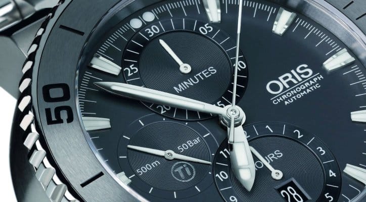 ris Aquis Titan Chronograph (Ref. 674 7655 7253) automatic diving watch