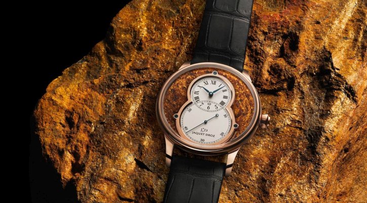 Jaquet Droz Grande Seconde Minerals Automatic watch in Rose Gold