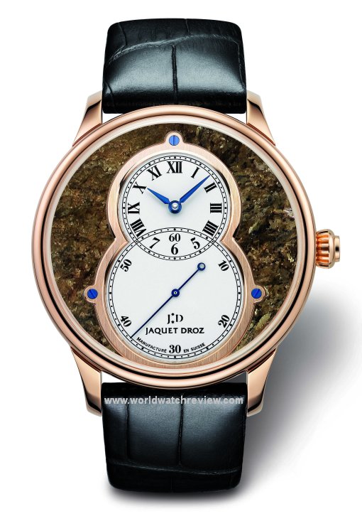 Jaquet Droz Grande Seconde Minerals in Rose Gold (bronzite dial)