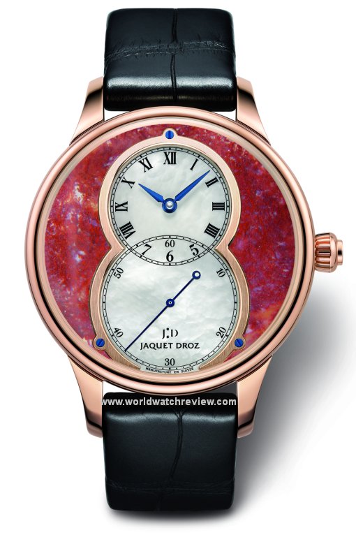 Jaquet Droz Grande Seconde Minerals in Rose Gold (red moss agathe dial)