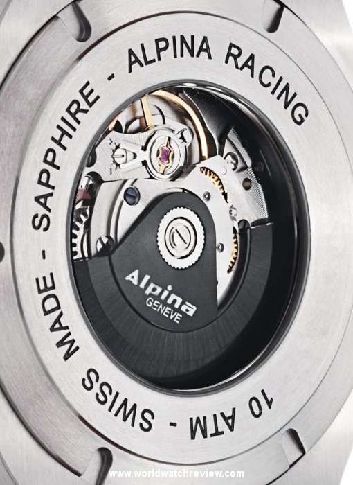 Alpina AL-535 automatic caliber with branded rotor