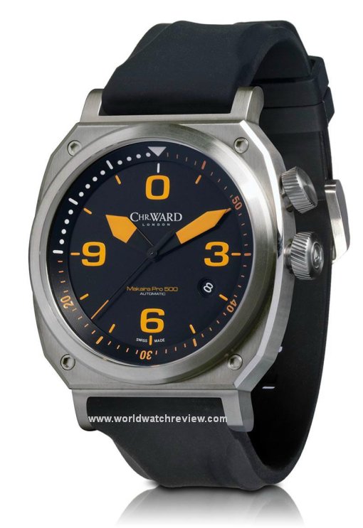 Chr. Ward Makaira Pro 500 Automatic diving wrist watch (C11-MAK-SKWSI, front view)