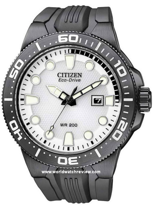 Citizen Scuba Fin Eco Drive (BN0095-08A in black and white)