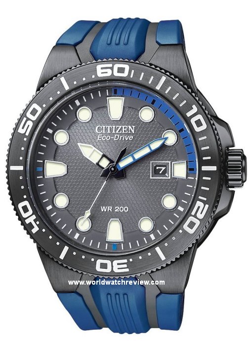 Citizen Scuba Fin Eco Drive (BN0097-02H in black and blue)