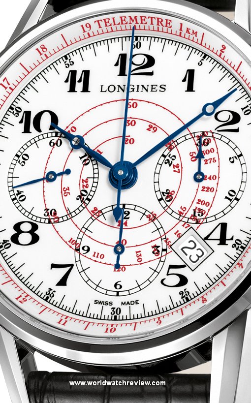 Longines Telemeter Chronograph (Ref. L2.780.4.18, dial, detail)