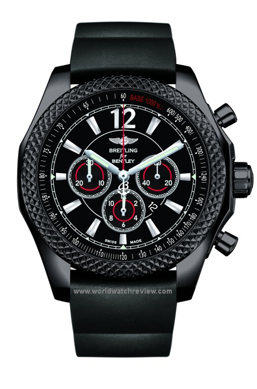 Breitling for Bentley Barnato 42 Midnight Carbon Chronograph (front view)