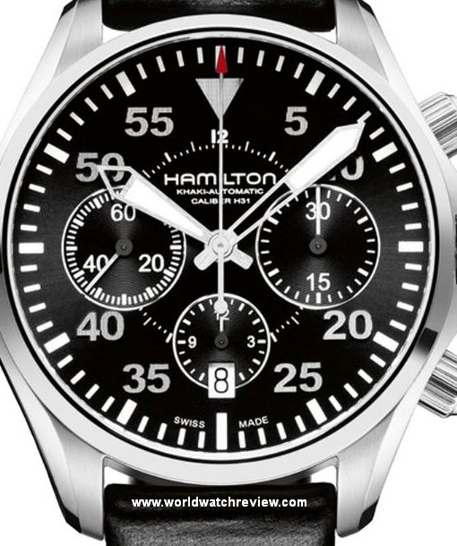 Hamilton Khaki Aviation Pilot Chronograph pilot's watch (dial)