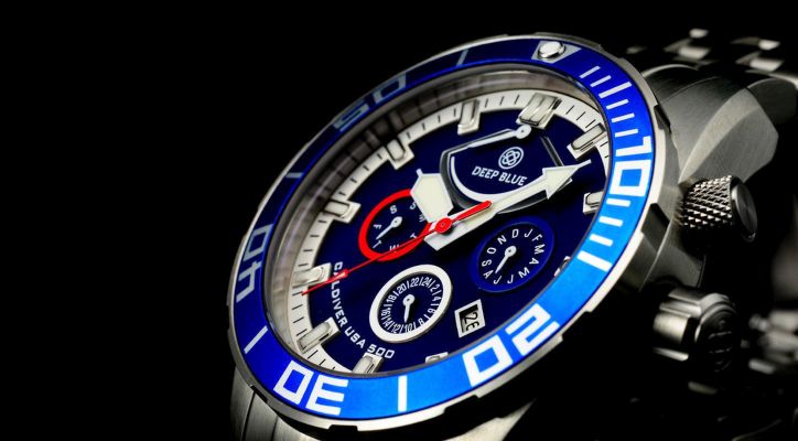 Deep Blue CalDiver USA 500 Full Calendar Automatic Diver watch