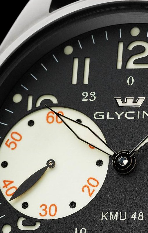 Glycine KMU 48 Black (dial)