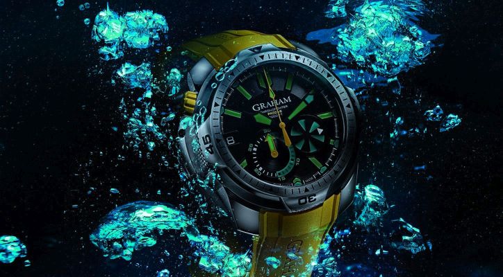 Graham Chronofighter Prodive Professional 600M automatic diving watch (Ref. 2CDAV-B02A)