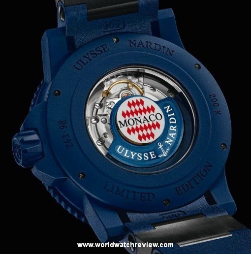 Ulysse Nardin Marine Diver Monaco (case back)