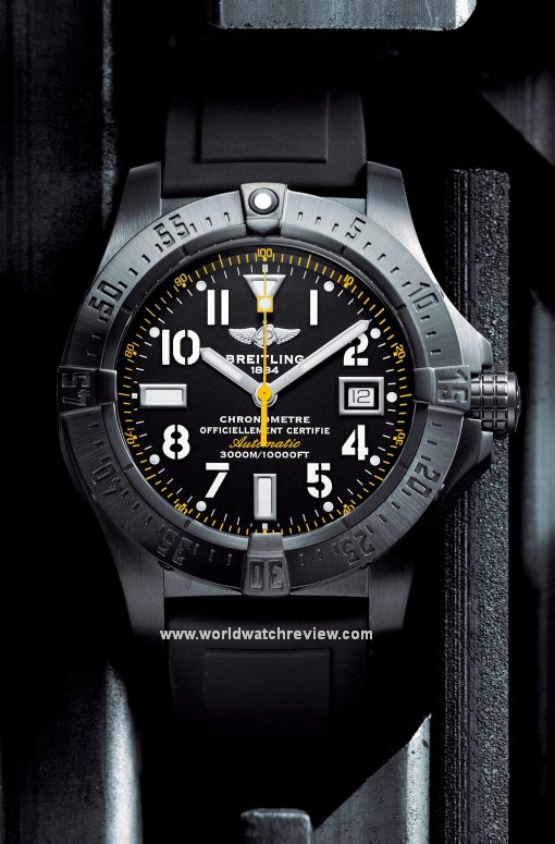 Breitling Avenger Seawolf Blacksteel Code Yellow