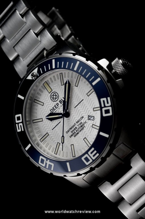 Deep Blue Daynight Recon T100 White 500M diving watch