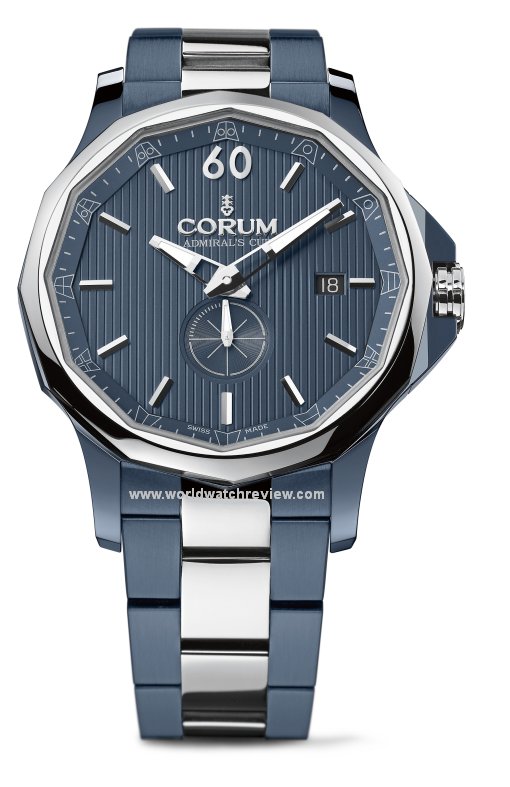 Corum Admiral's Cup Legend 42 Gunmetal (front view)